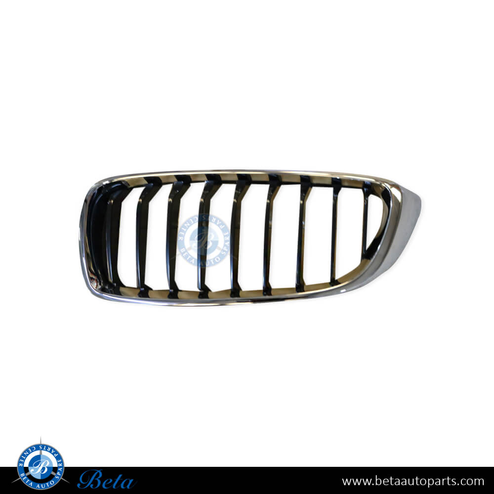 Left Side Grille - Sport Line Black and Chrome for BMW 4 Series F32/F36 2014-2017 models, Part Number 51137294817 Left Side Grille - Sport Line Black and Chrome for BMW 4 Series F32/F36 2014-2017 models, Part Number 51137294817